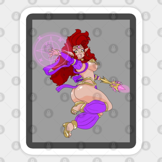 Kasshi the Sorceress Sticker by DRevStudios 